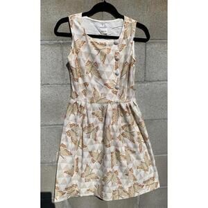 Vintage 1970’s TeJo Of California Butterfly Dress Size Small